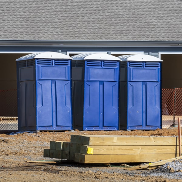 how often are the porta potties cleaned and serviced during a rental period in Barnstable Town MA